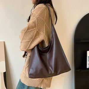 [Tote sacs] nouveau sac fourre-tout main connaissement épaule sac pour femme rétro Simple grand sac fourre-tout