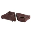 1 paire de sac de selle latérale de moto en cuir pu classique outil de moto sacoche pour universelle café racer honda cb personnalisé japstyle