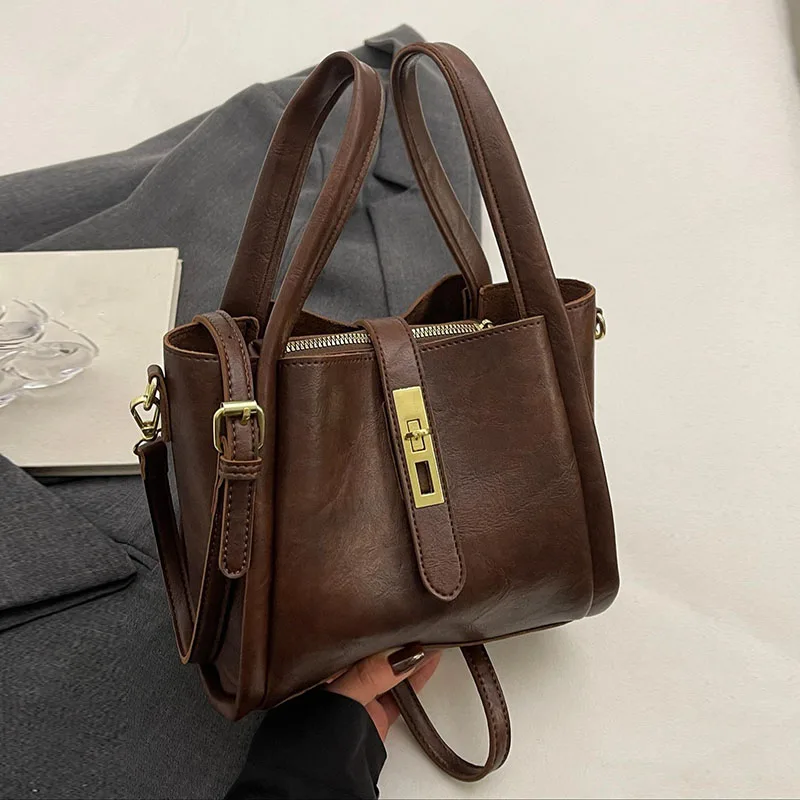 sac à main au design de niche classique et à la mode, sac à bandoulière simple rétro et polyvalent de tempérament quotidien,