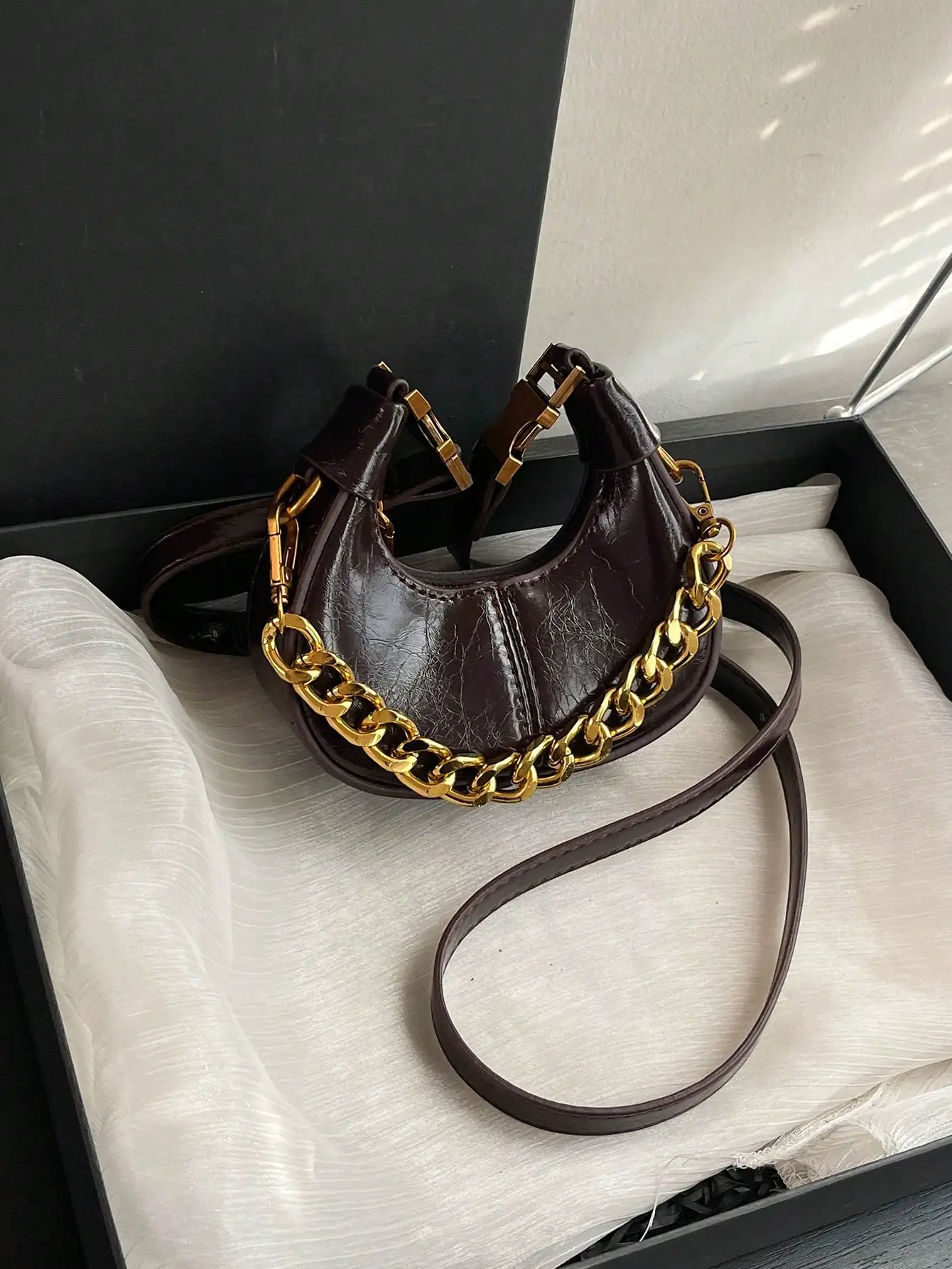 petit sac à main à la mode, sac à bandoulière de style élégant et minimaliste, nouveau décontracté sac à poignée supérieure pour femme