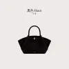 sac fourre tout en daim haut de gamme pour femmes, sac de banlieue de grande capacité, sac à bandoulière boulettes, sac à main polyvalent à la mode, nouvelle collection 2025