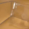 boîte à cd transparente à fond carré, boîtier vide en plastique pp, boîtier pour cd laiteux, capacité 2 disques 14.2cm x 12.4cm x 1.0cm