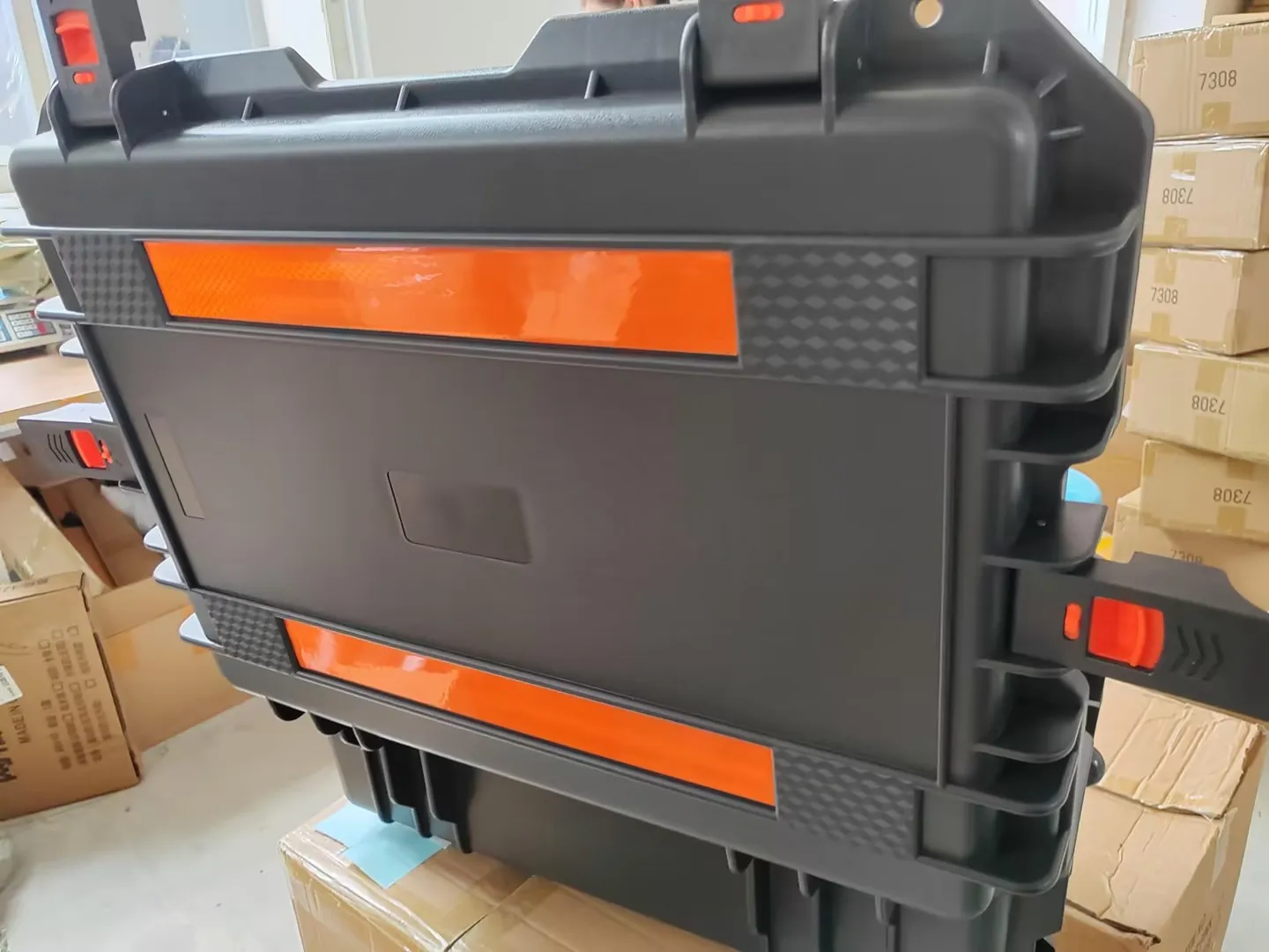 boîte à outils à roulettes, grande boîte à outils avec roulettes, équipement de sécurité portable, boîte de rangement, valise professionnelle en plastique