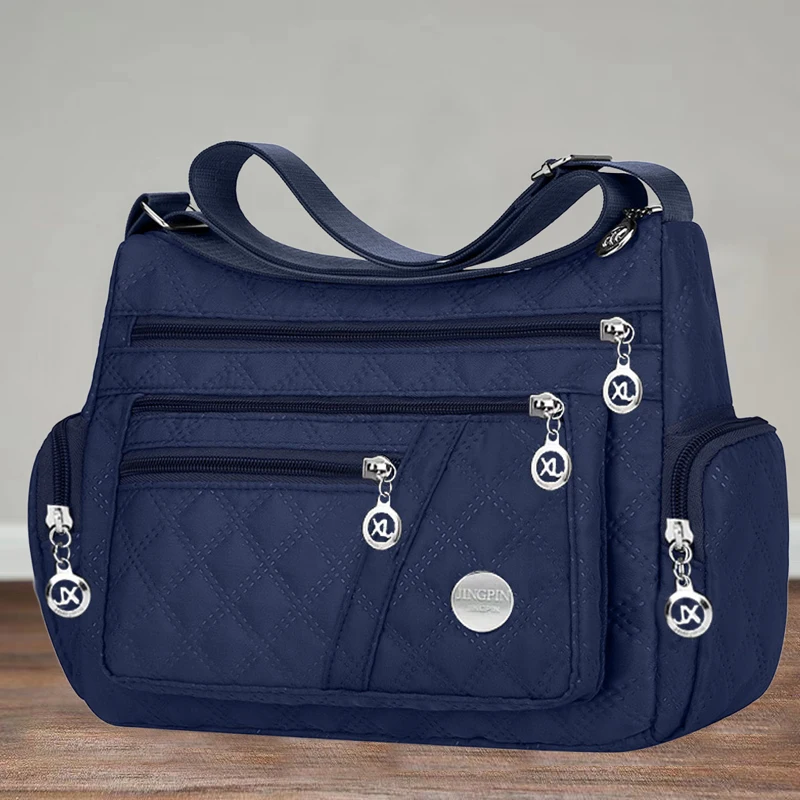 Sac à bandoulière carré polyvalent pour hommes et femmes, grand sac nouveau style, sac en tissu, sac à bandoulière de style Oxford, à la mode Sac à bandoulière carré polyvalent pour hommes et femmes, grand sac nouveau style, sac en tissu, sac à bandoulière de style Oxford, à la mode