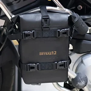 Sac de cadre de pare-chocs de moto, sac latéral de moto étanche 4L, sacoche de selle de moteur, paquet de rangement, sac arrière de support de coffre pour l&rsquo;équitation