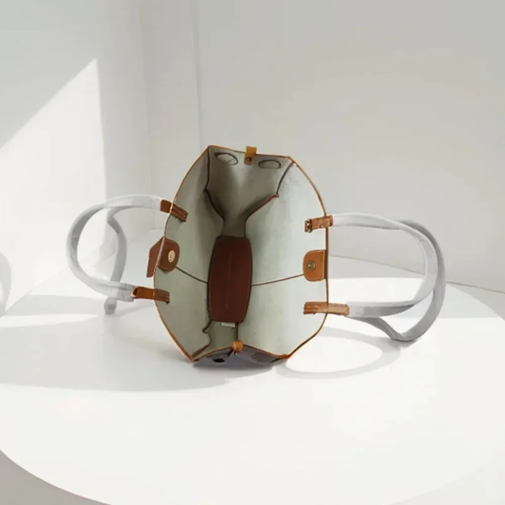 sac À main grande capacité style classique Élégant vintage sac À bandoulière forme seau sous accoudoirs polyvalent tendance sac