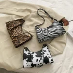 Mode zèbre impression femmes sac à main de luxe PU Simple sous les bras sacs à bandoulière femme conception quotidienne fourre-tout sac à main pochette сумка багет