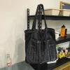 sac à main décontracté en denim de grande capacité, fourre tout à la mode, niveau d'apparence Éwer, sous les bras