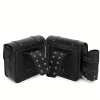 sac de selle universel noir pour moto, sacs latéraux de grande capacité, outil de rangement pour harley sportster xl 883 honda yamaha suzuki