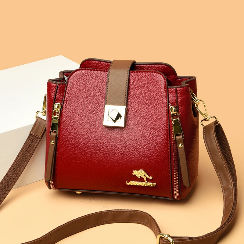 sacs à main de luxe en cuir de vachette pour femmes, sacs à bandoulière décontractés, sacs à main de créateurs, haute capacité, initié, nouveau, 2023