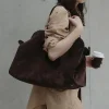 sac fourre tout pour femmes, nouveau design de niche haut de gamme, sac à bandoulière de grande capacité, sac à main de banlieue rétro, automne et hiver