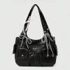Sac à main à la mode avec pendentif en nœud, design de niche, sac à aisselles pour femme de grande capacité, adapté au déplacement au travail, au shopping,