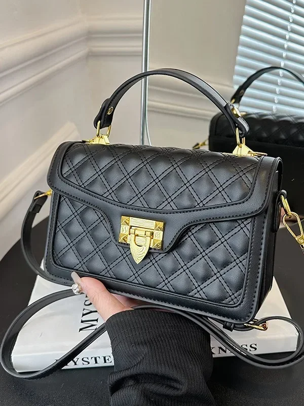 "2025 sac de messager design femmes diamant carré sac à bandoulière luxe petit sac à main polyvalent mode sac à bandoulière"
