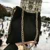 Sac à Main de Luxe en Cuir Souple Plissé pour Femme, Sacoche à Bandoulière E27, Porte-Monnaie Mignon
