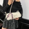 doux nœud papillon femmes pochette sac à main sacs à main mignon à pois dames sous les bras sac couleur contrastée décontracté femme sacs à bandoulière