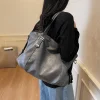 nouveau sac pour femmes à la mode, sac fourre tout rétro simple, sac à bandoulière de voyage courte distance, sac à main de style européen et américain, sac à bandoulière de banlieue de grande capacité