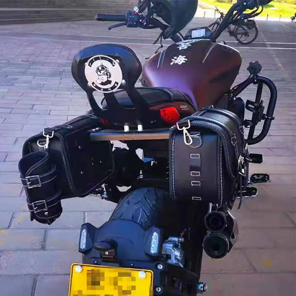 sac latéral de moto en cuir pu, benelli 502c, 502 c