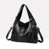 sac en cuir souple, un sac à main tendance et polyvalent de style européen et américain, sac à bandoulière de grande capacité, sac pour mère