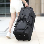 Sac de rangement pour couettes d&rsquo;étudiant, grande capacité, pour les élèves universitaires et du secondaire, pour le départ de l&rsquo;école, pour ranger des vêtements, des couettes, un sac à bagages avec roulettes