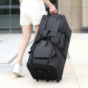 Sac de rangement pour couettes d&rsquo;étudiant, grande capacité, pour les élèves universitaires et du secondaire, pour le départ de l&rsquo;école, pour ranger des vêtements, des couettes, un sac à bagages avec roulettes