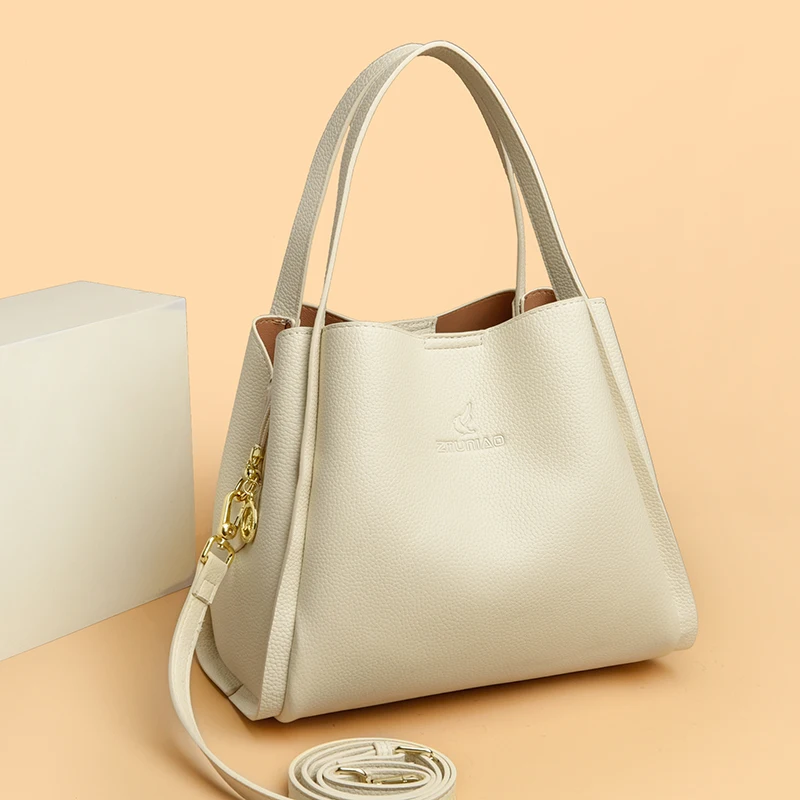 sacs à main en cuir de grande capacité pour femmes, sacs à main de créateur de luxe, sac fourre tout à bandoulière lancé, nouvelle tendance, haute qualité