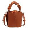 sac seau de luxe pour femmes, sac seau de style pétale de haute qualité, mode polyvalent, couleur unie, sac de transport pour les déplacements, offre spéciale, 2025