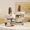 Sac seau de chat de café de dessin animé de grande capacité, sac à main en toile, sacs de Shopping, sac fourre-tout pour maman, sac à déjeuner de Style coréen, sac de rangement