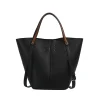 Sac seau-grande capacité, sac à bandoulière simple, sac sous les bras, sac à main de banlieue haut de gamme