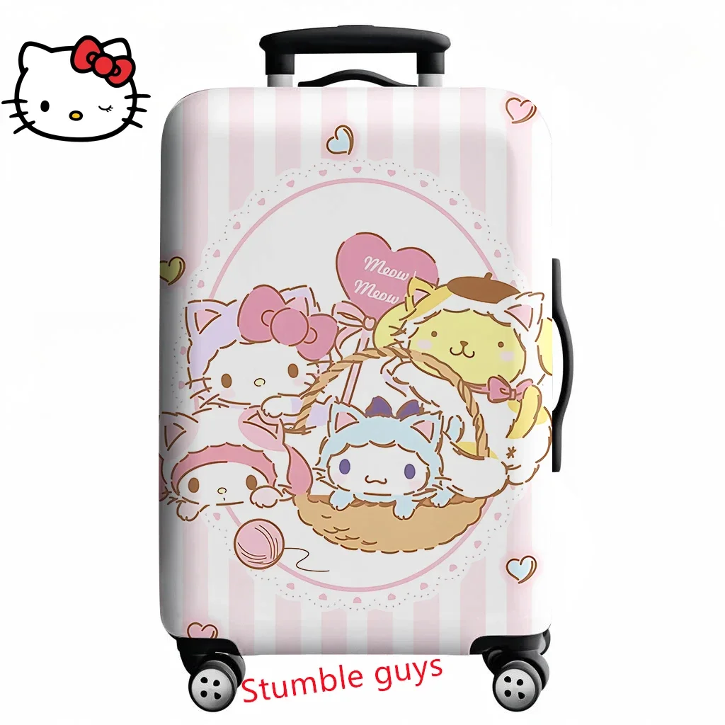 housse de protection pour bagages de voyage demon hunters anime kpop, convient aux valises de 18 à 32 pouces