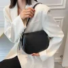 petit sac de selle rétro à texture avancée pour femmes, sacoche populaire assortie avec tout, sacs sous les bras, sac à bandoulière carré, nouvelle collection 2025