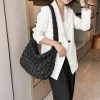 sac à bandoulière rembourré matelassé pour femme, moteurs plissés, sacs initiés au nuage, grande capacité, fourre tout, sac à bandoulière en duvet bergame