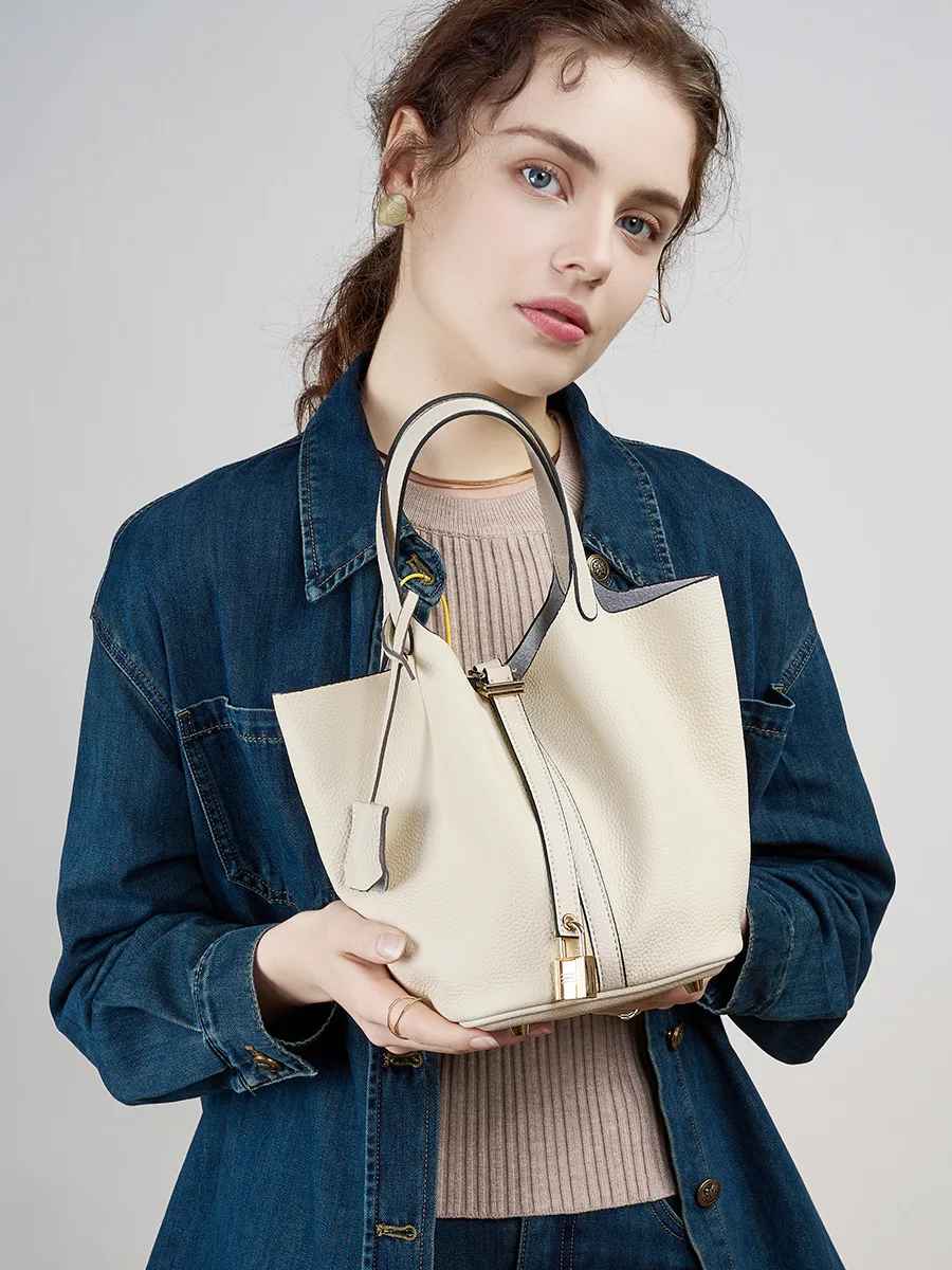 sac 2025 nouveau seau panier de chou sac pour femme sac à main en cuir sac de maman sac de mariage de mariée haut de gamme