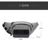 sac de poitrine étanche pour hommes, sac de sport de plein air, pochette en toile, sac de taille de style coréen, pochette banane à bandoulière