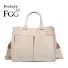 Boutique De FGG Stylish Handbags Canvas Large Women Casual Shoulder Bags with Handle Versatile Ladies Satchels Crossbody Bags Boutique De FGG Stylish Handbags Canvas Large Women Casual Shoulder Bags with Handle Versatile Ladies Satchels Crossbody Bags