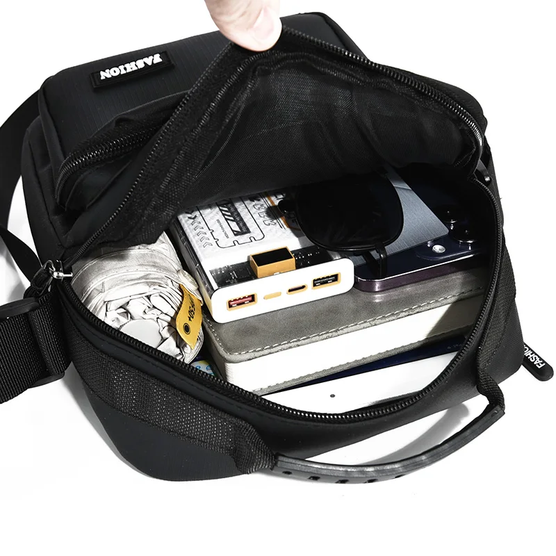 sac à main contemporain pour hommes – sac à bandoulière oxford raffiné avec poches organisationnelles