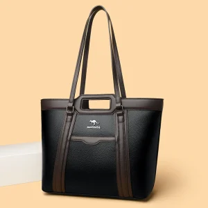 Sac à main en cuir véritable à la mode pour femmes, sac à bandoulière de grande capacité, sac pour mère d&rsquo;âge moyen, sac à aisselles à une épaule