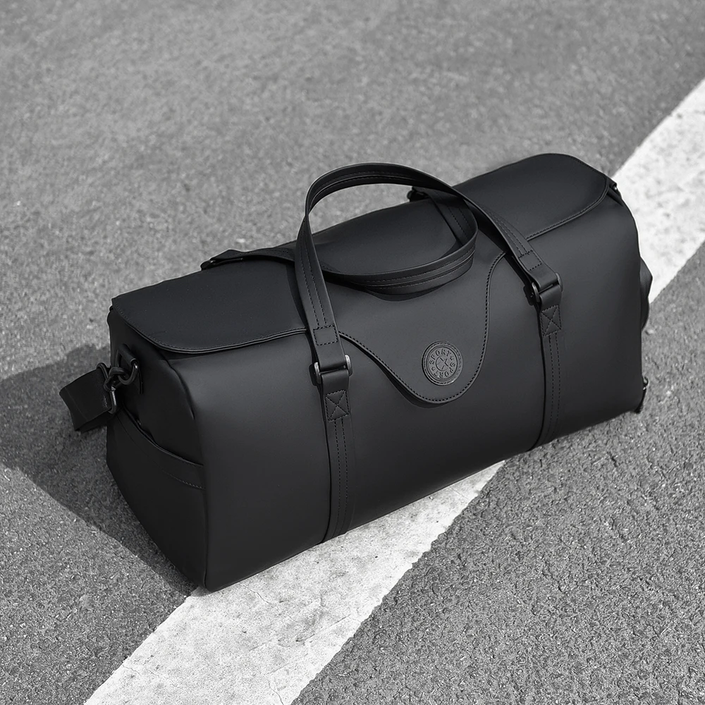 Sac de voyage de grande capacité, sac à bagages transversal pour hommes et femmes, voyage d’affaires à courte distance, sac de cosmétiques de séparation sèche et humide étanche pour fitness Sac de voyage de grande capacité, sac à bagages transversal pour hommes et femmes, voyage d’affaires à courte distance, sac de cosmétiques de séparation sèche et humide étanche pour fitness