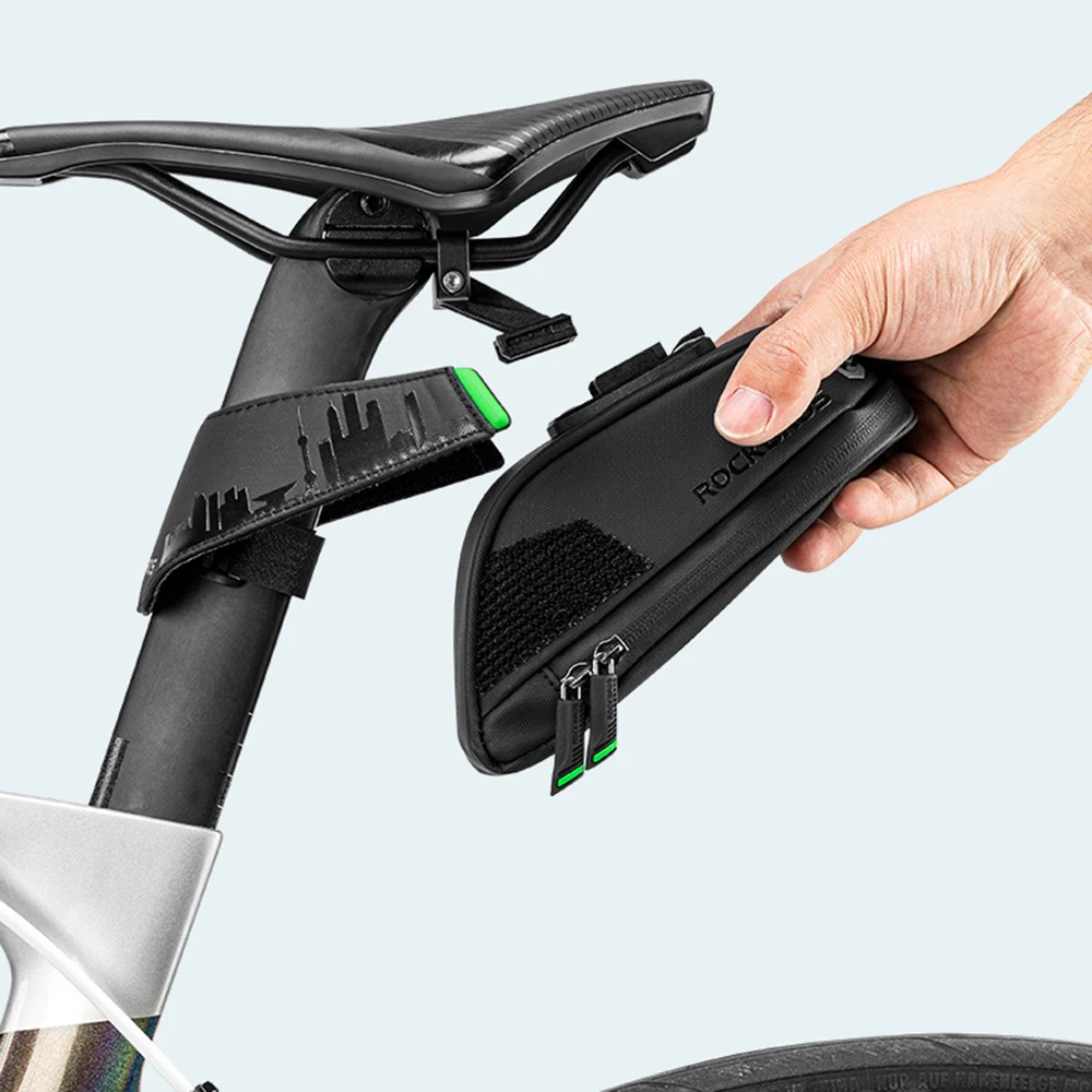 sac de vélo, sac arrière, vélo de route de montagne, sac de siège arrière, coussin de siège de cyclisme, poteau, sac de selle à dégagement rapide