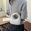 sac à main matelassé décontracté, sac à bandoulière doux et moelleux à la mode, sac matelassé léger pour les déplacements