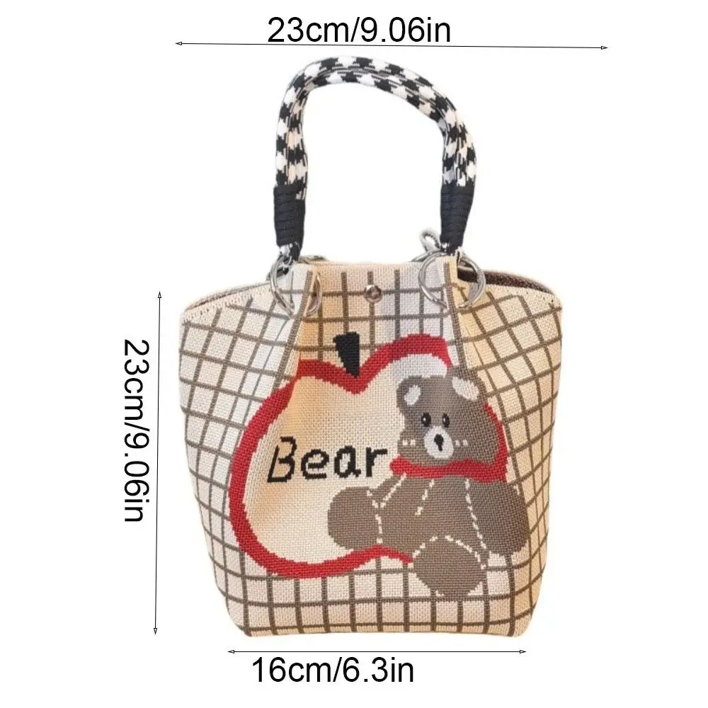 sac seau simple en forme de papillon pour femmes, sac à main tricoté doux, grande capacité, style coréen, fourre tout pour dames