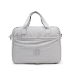 Sac élégant en nylon pour ordinateur portable pour hommes et femmes – Porte-documents d&rsquo;affaires léger, fourre-tout de banlieue de grande capacité avec dragonne