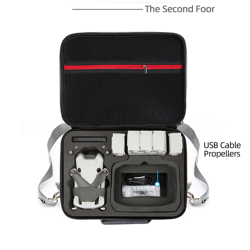 btlife pour dji mini 4 pro drone valise de voyage coque rigide sac à bandoulière sac à main de rangement portable