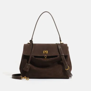 Sac fourre-tout, un sac sous les bras de banlieue de grande capacité pour femmes, un sac à bandoulière simple haut de gamme et polyvalent pour l&rsquo;automne et l&rsquo;hiver