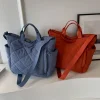 sac fourre tout matelassé pour femmes, sac à bandoulière léger et moelleux, grand sac à bandoulière rembourré, sacoche de voyage, sac de shopping d'hiver