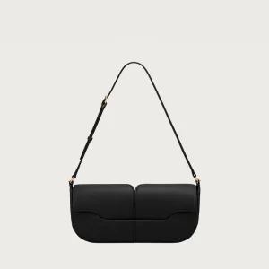 Niche automne et hiver sac sous les bras à une épaule, sac à main en peau de vache, sac baguette à main décontracté et simple