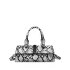 2025 mode nouvelle offre spéciale motif serpent pu baguette sacs à main popularité personnalité polyvalent femmes sacs à bandoulière et à bandoulière