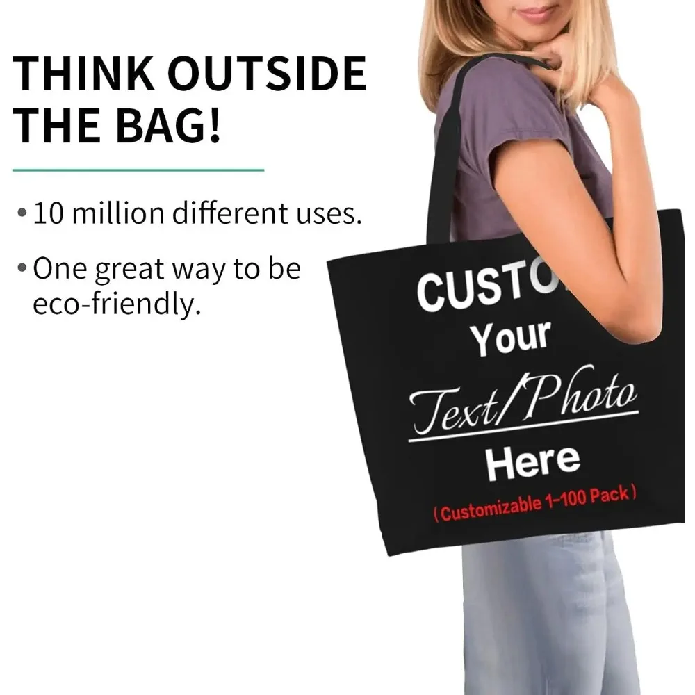 sac fourre tout personnalisé concevoir votre propre sac à main pour femmes, sac à bandoulière décontracté, grands sacs de courses pour le travail, les voyages, la plage