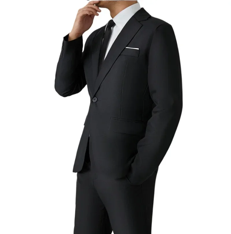 s 8xl costume hommes mode décontracté en plein air (blazer + pantalon) gentleman affaires mariage coupe ajustée formelle style britannique costume de mariage