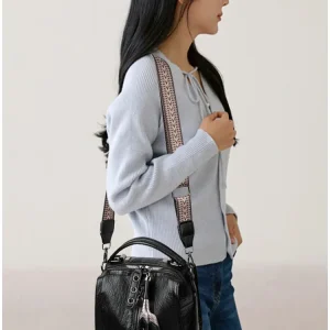 2025 nouveau sac Boston-cuir souple pour femmes, Style oreiller à la mode, épaule/sac à bandoulière polyvalente décontractée 2025 nouveau sac Boston-cuir souple pour femmes, Style oreiller à la mode, épaule/sac à bandoulière polyvalente décontractée