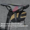 west biking – sac de selle de vélo, mini sac de rangement d'outils portables en pu, sac de siège arrière réfléchissant, sac d'équitation étanche 3d